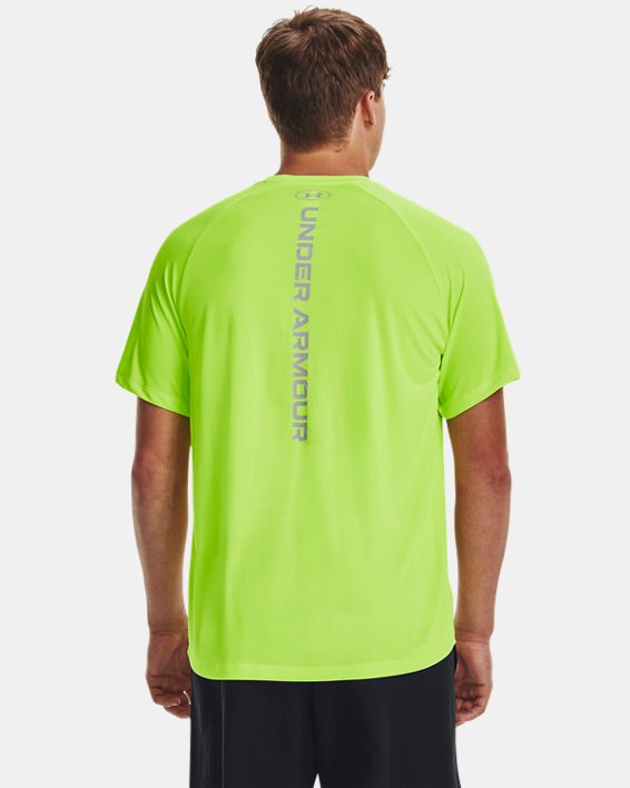 Camiseta de manga corta UA Tech™ Reflective para hombre, Green, pdpMainDesktop image number 1